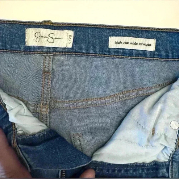 Jessica Simpson Women’s High Rise Ankle Straight Jeans Size- 6/28 - Picture 7 of 10